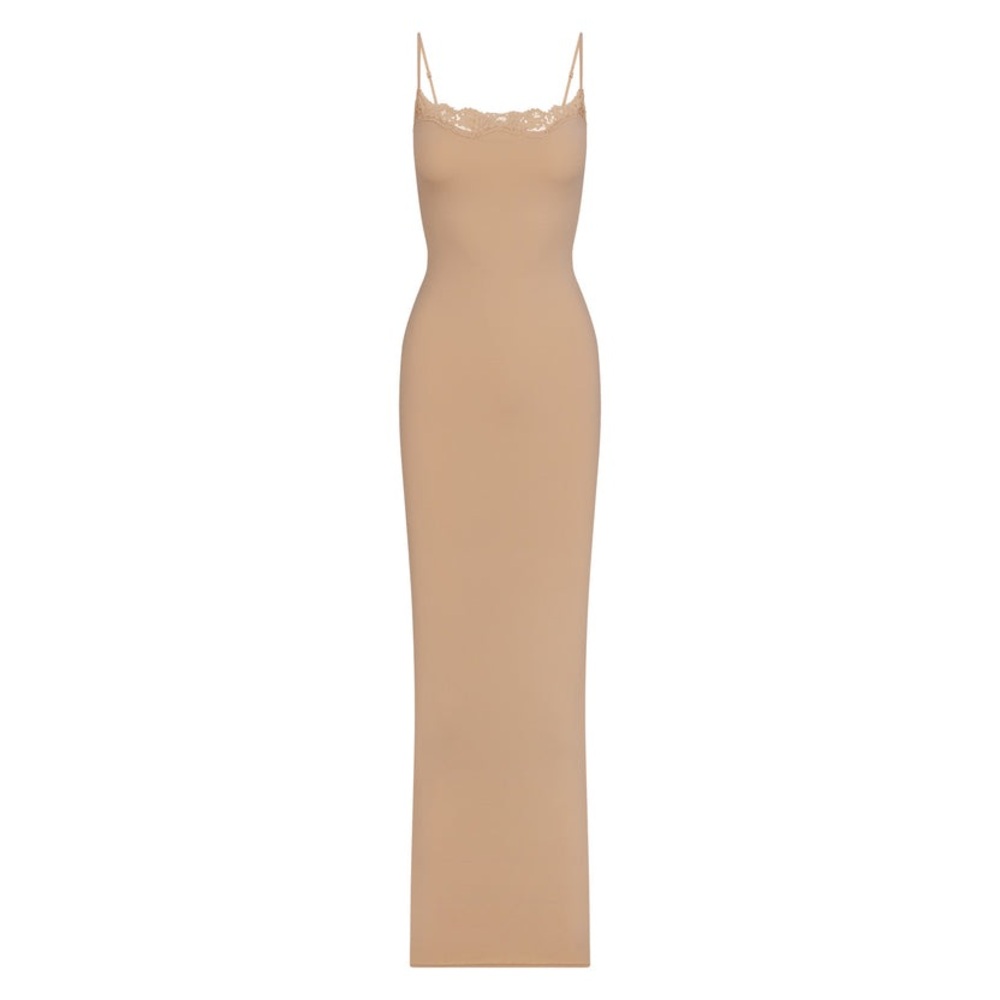 NWT SKIMS fits everybody lace long slip dress - Picture 4 of 6